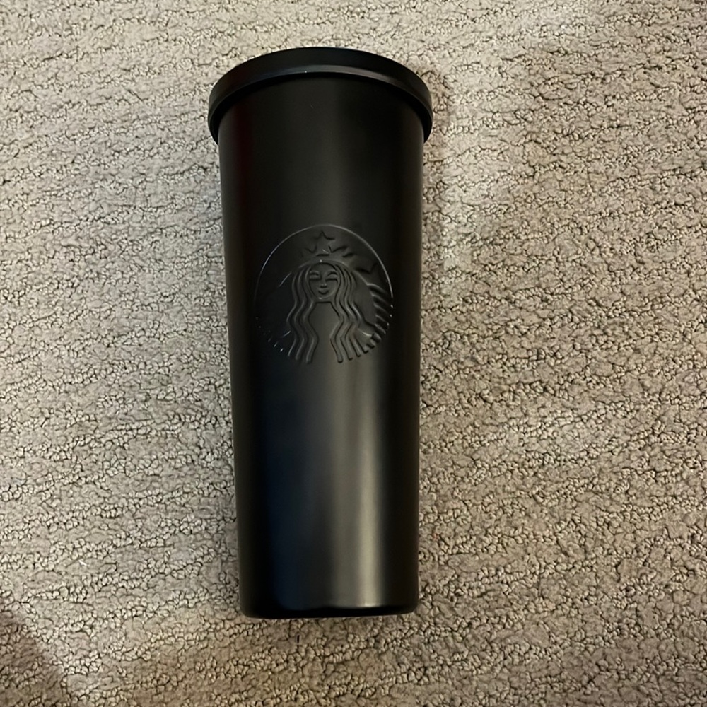 Starbucks Matte Black Acrylic Tumblr 24 oz
